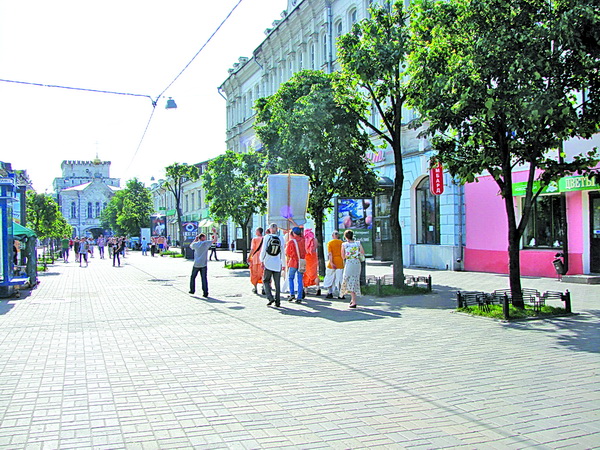 Пешеходная улица в Ярославле